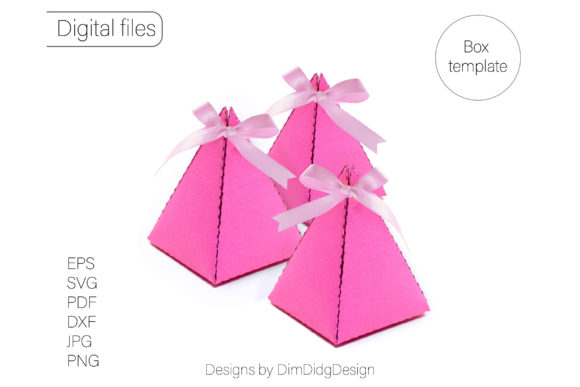 Box Template Box Svg Favor Box Pyramid