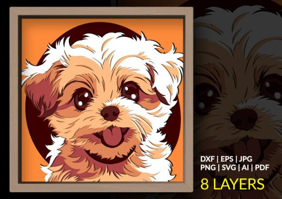 Charming 3D Papercraft for Dog Lovers
