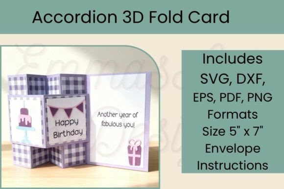 Create a Show-Stopping 3D Accordion Fold Birthday Card