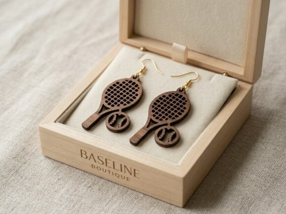 Create Stylish Tennis & Baseball Earrings with Laser Cut Designs