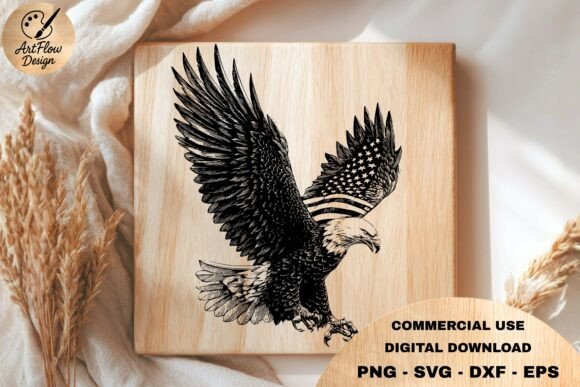 Patriotic Eagle SVG: Bold Design for American Crafts